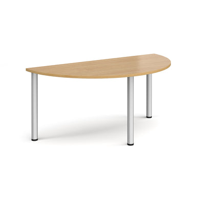 Semi circular radial leg meeting table - DRL1600S-S-O
