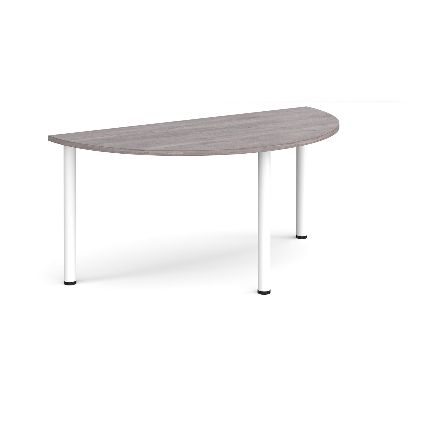 Semi circular radial leg meeting table - DRL1600S-WH-GO