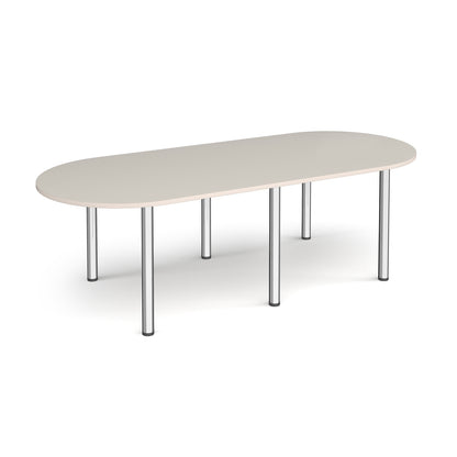 Radial end meeting table with 6 radial legs - DRL2400-C-LG