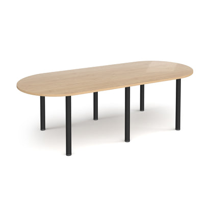 Radial end meeting table with 6 radial legs - DRL2400-K-KO