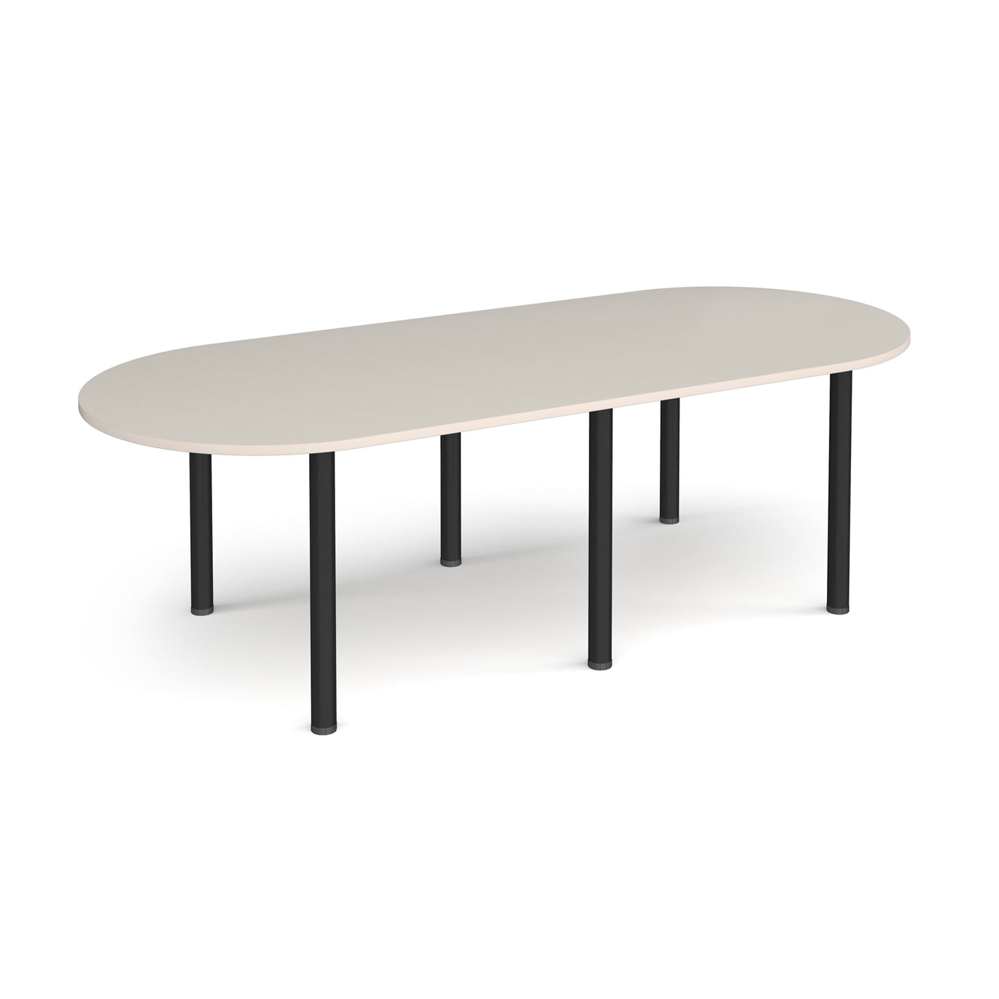 Radial end meeting table with 6 radial legs - DRL2400-K-LG