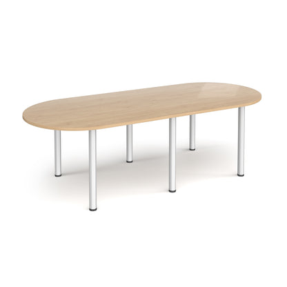 Radial end meeting table with 6 radial legs - DRL2400-S-KO