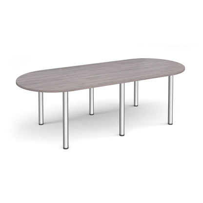 Radial end meeting table with 6 radial legs - DRL2400-C-GO