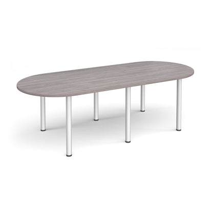 Radial end meeting table with 6 radial legs - DRL2400-S-GO