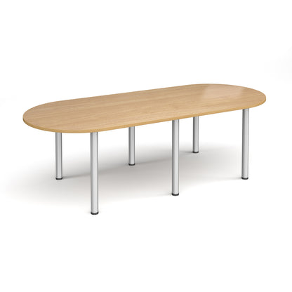 Radial end meeting table with 6 radial legs - DRL2400-S-O