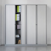 Bisley Systems Storage Tambour Cupboard 1570mm High - White