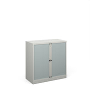 Bisley Systems Storage Tambour Cupboard 1570mm High - White