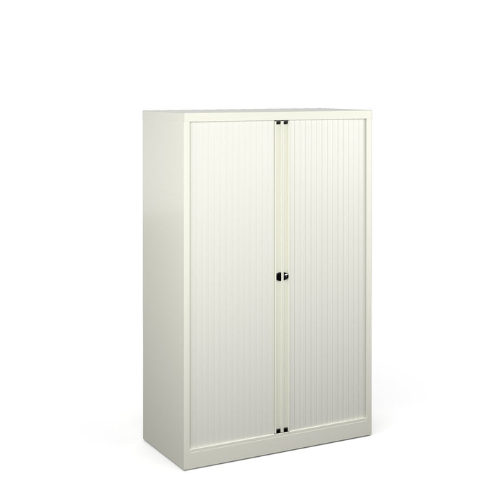 Bisley Systems Storage Tambour Cupboard 1570mm High - White