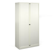 Bisley Systems Storage Tambour Cupboard 1570mm High - White