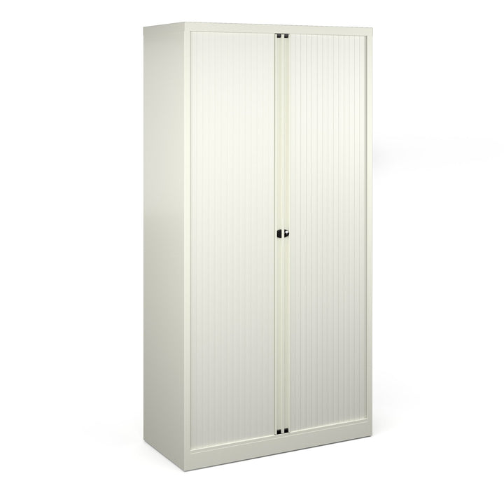 Bisley Systems Storage Tambour Cupboard 1970mm High - White