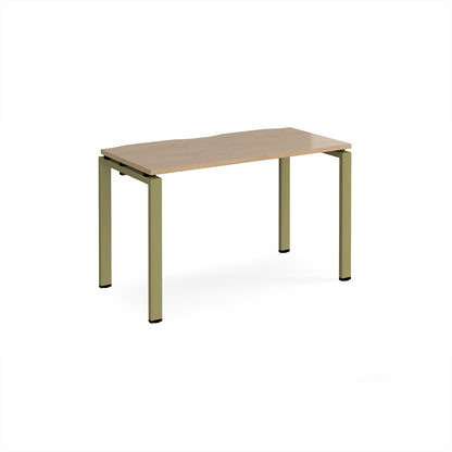 Adapt single desk 600mm deep - E126-GN-KO