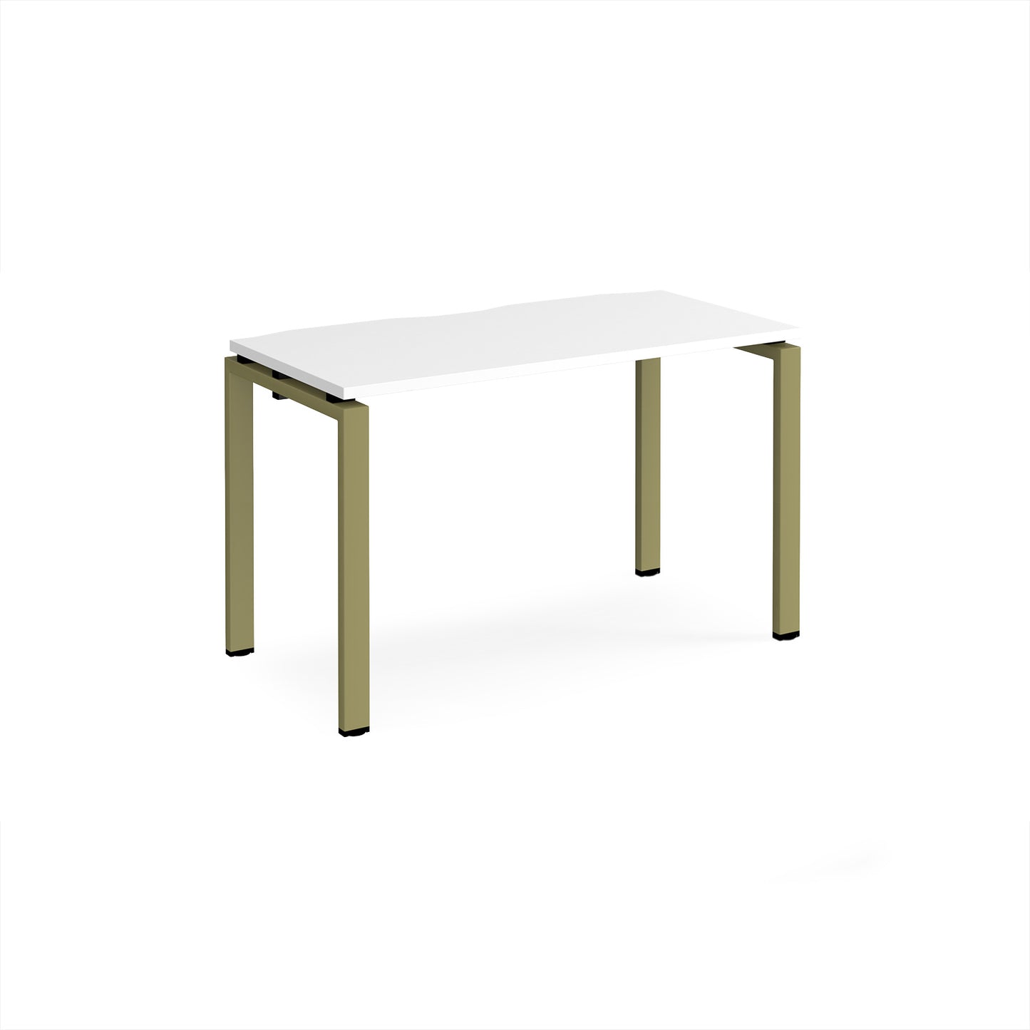 Adapt single desk 600mm deep - E126-GN-WH