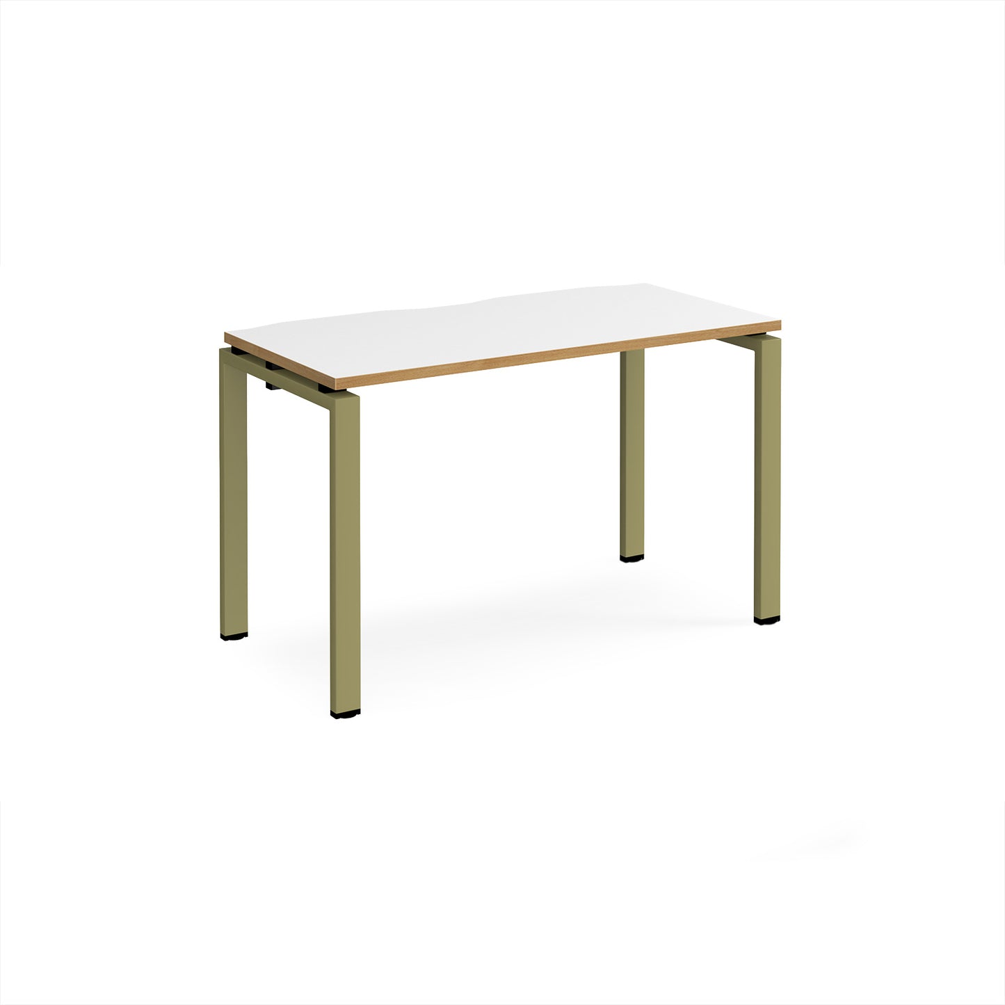 Adapt single desk 600mm deep - E126-GN-WO