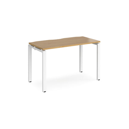 Adapt single desk 600mm deep - E126-WH-O