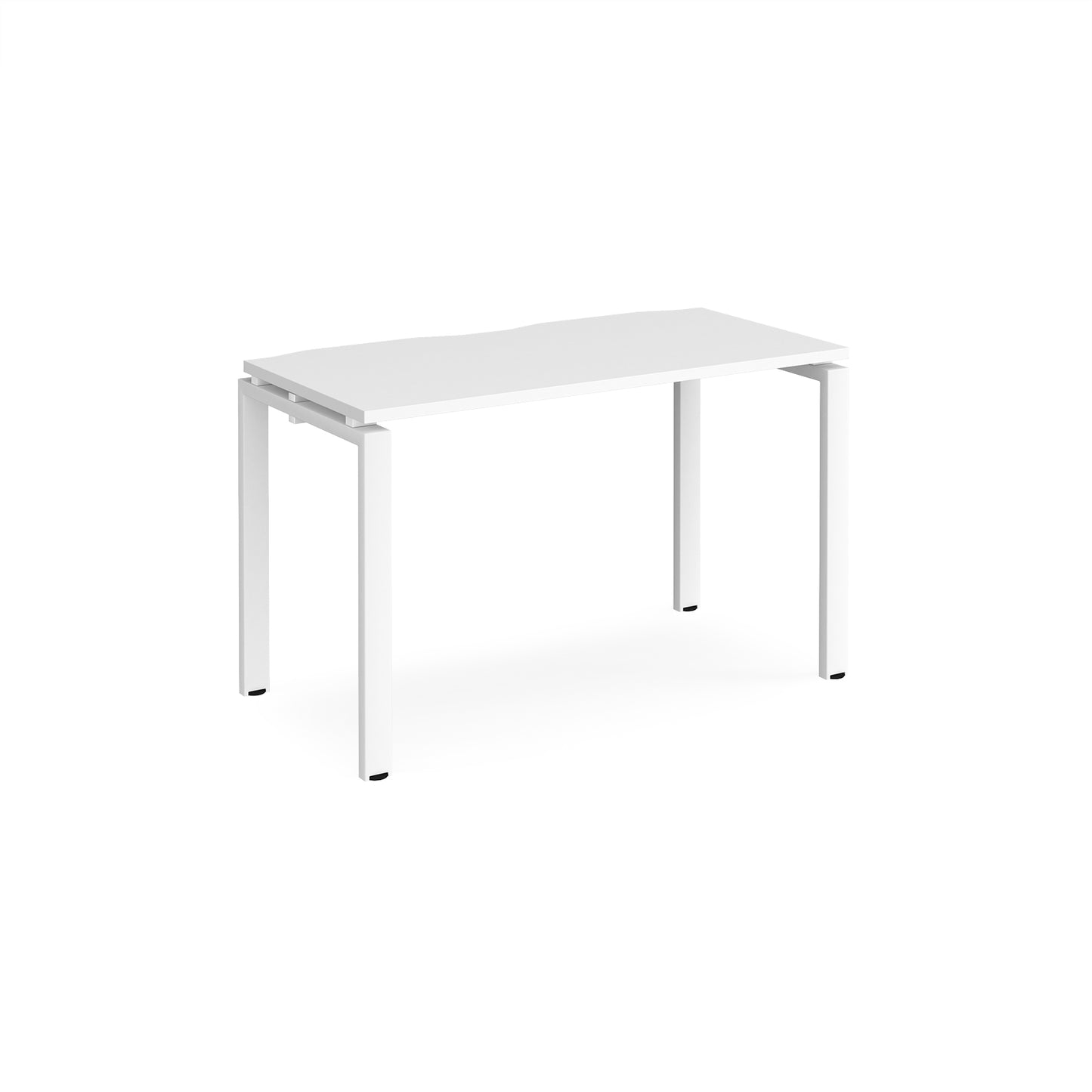 Adapt single desk 600mm deep - E126-WH-WH