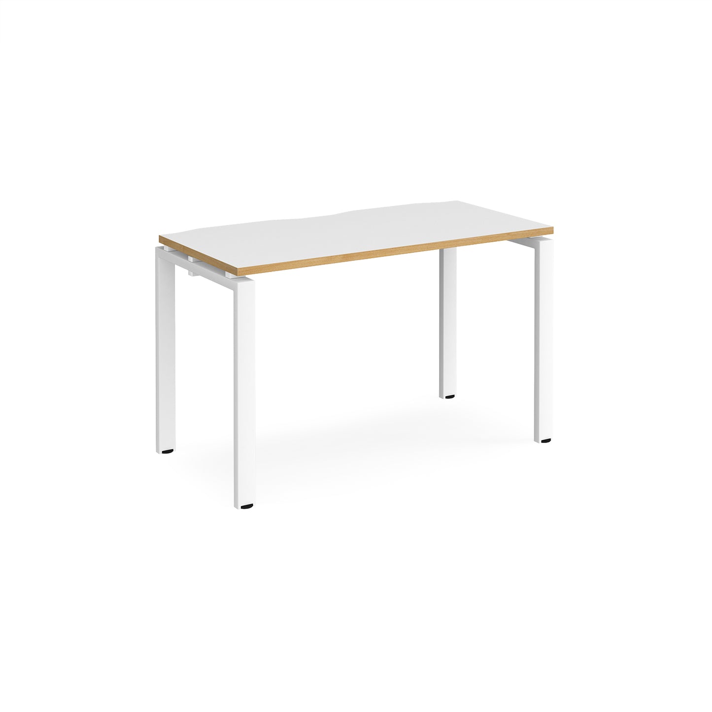 Adapt single desk 600mm deep - E126-WH-WO