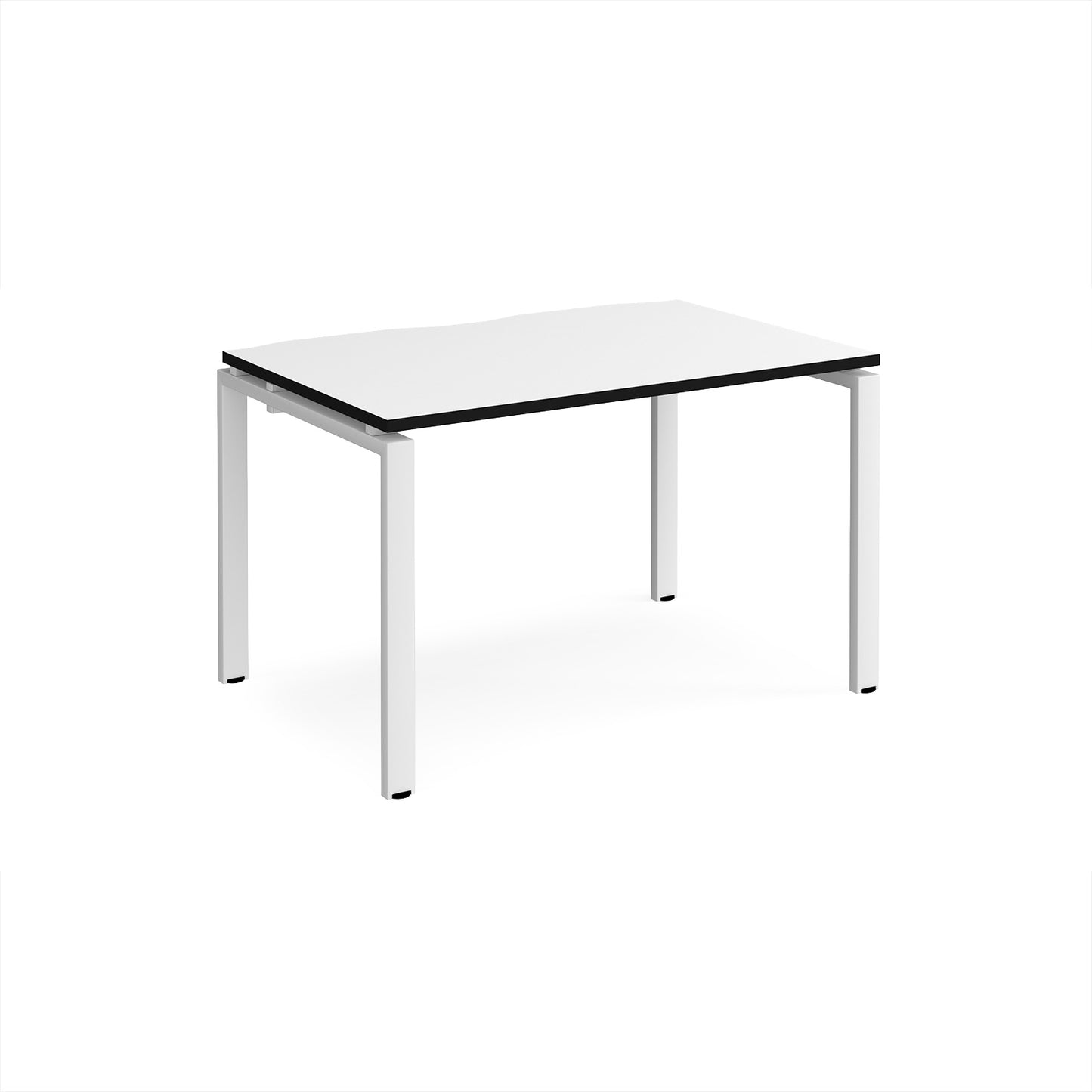 Adapt single desk 800mm deep - E128-WH-WK