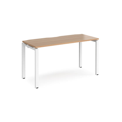 Adapt single desk 600mm deep - E146-WH-B