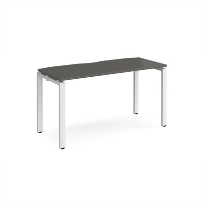 Adapt single desk 600mm deep - E146-WH-OG
