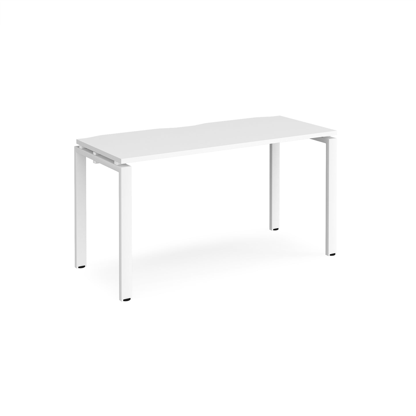 Adapt single desk 600mm deep - E146-WH-WH