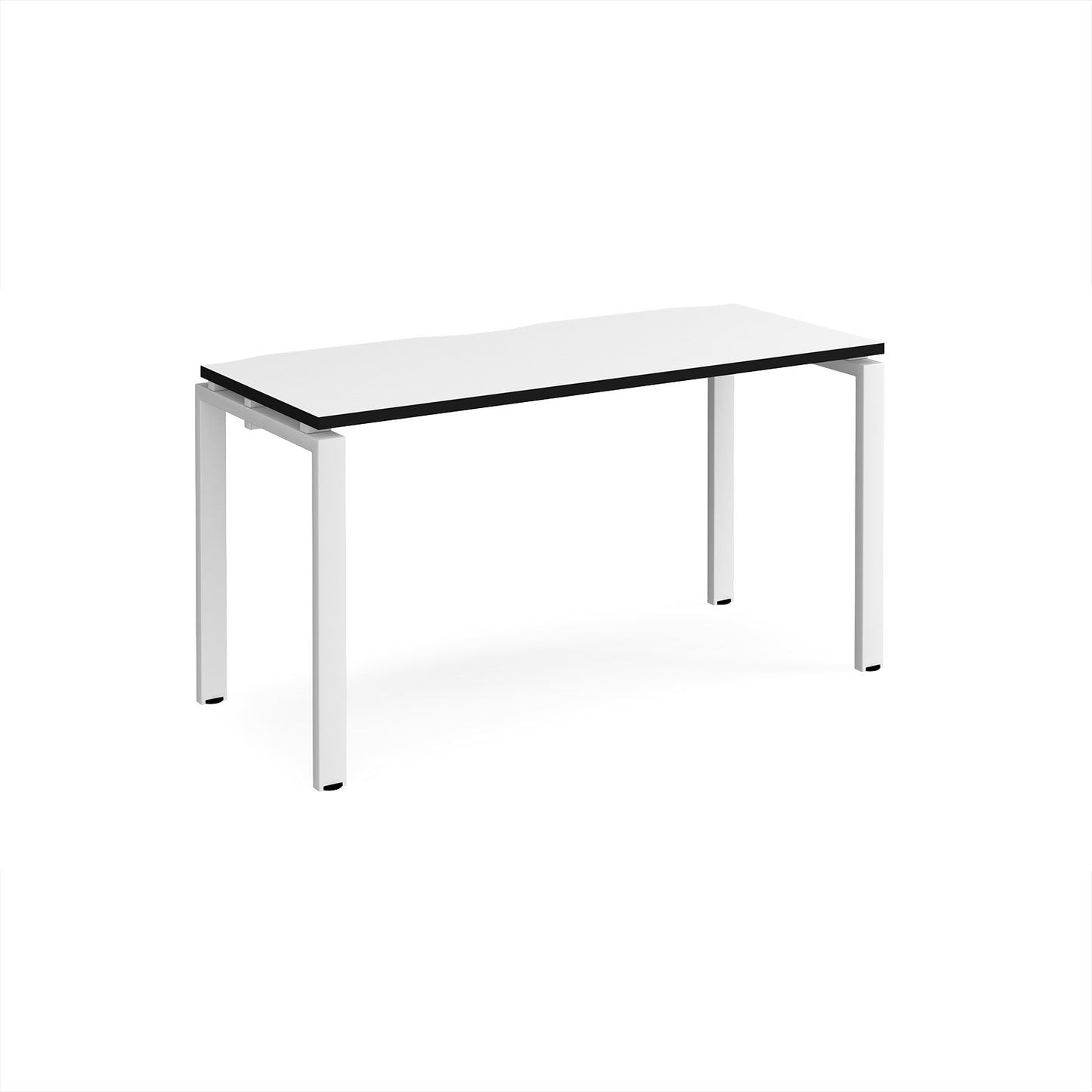 Adapt single desk 600mm deep - E146-WH-WK