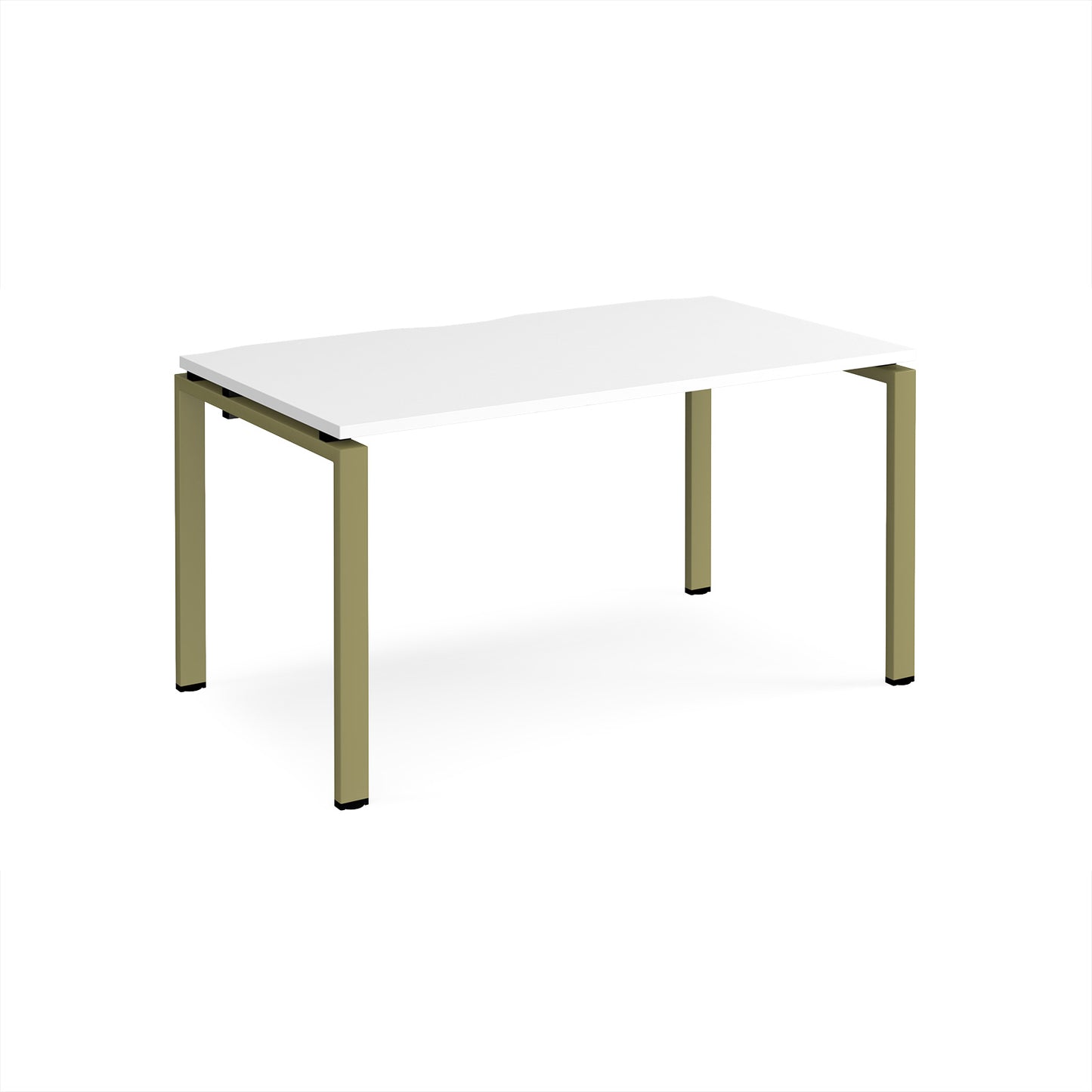 Adapt single desk 800mm deep - E148-GN-WH