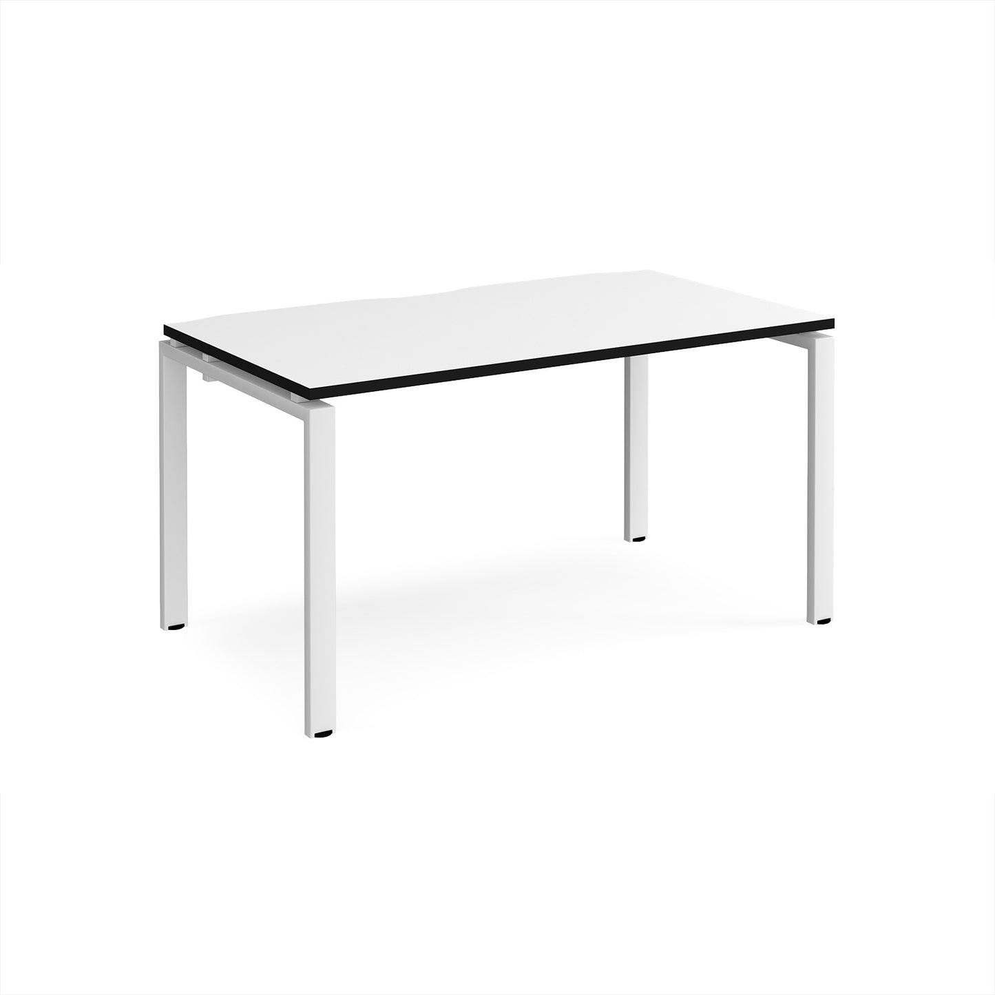 Adapt single desk 800mm deep - E148-WH-WK