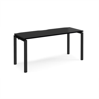 Adapt single desk 600mm deep - E166-K-BK