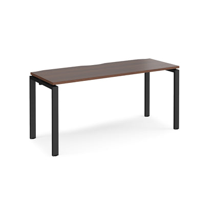 Adapt single desk 600mm deep - E166-K-W