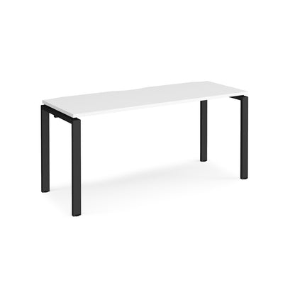 Adapt single desk 600mm deep - E166-K-WH