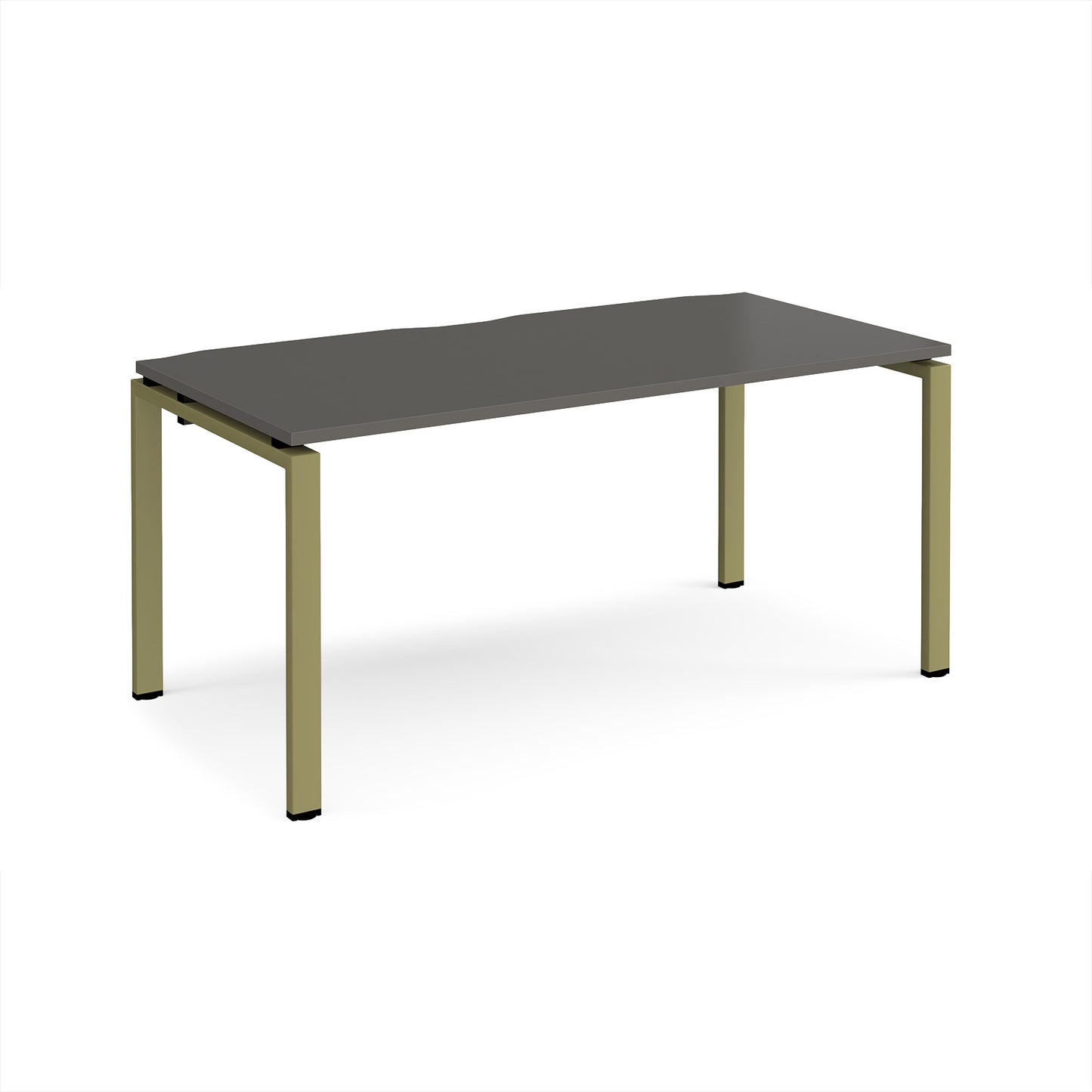 Adapt single desk 800mm deep - E168-GN-OG