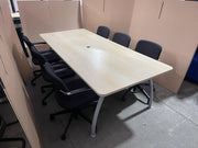 Set of 6 Connection Adjustable chairs and Senator Meeting Table - Can Deliver