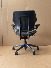 Humanscale Freedom Chair In Dark Chocolate Brown Leather (Rrp£1239) UK Delivery
