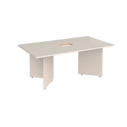 Arrow head rectangular power ready boardroom table - EB18-CO-LG