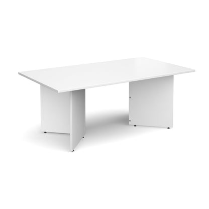 Arrow head leg rectangular boardroom table