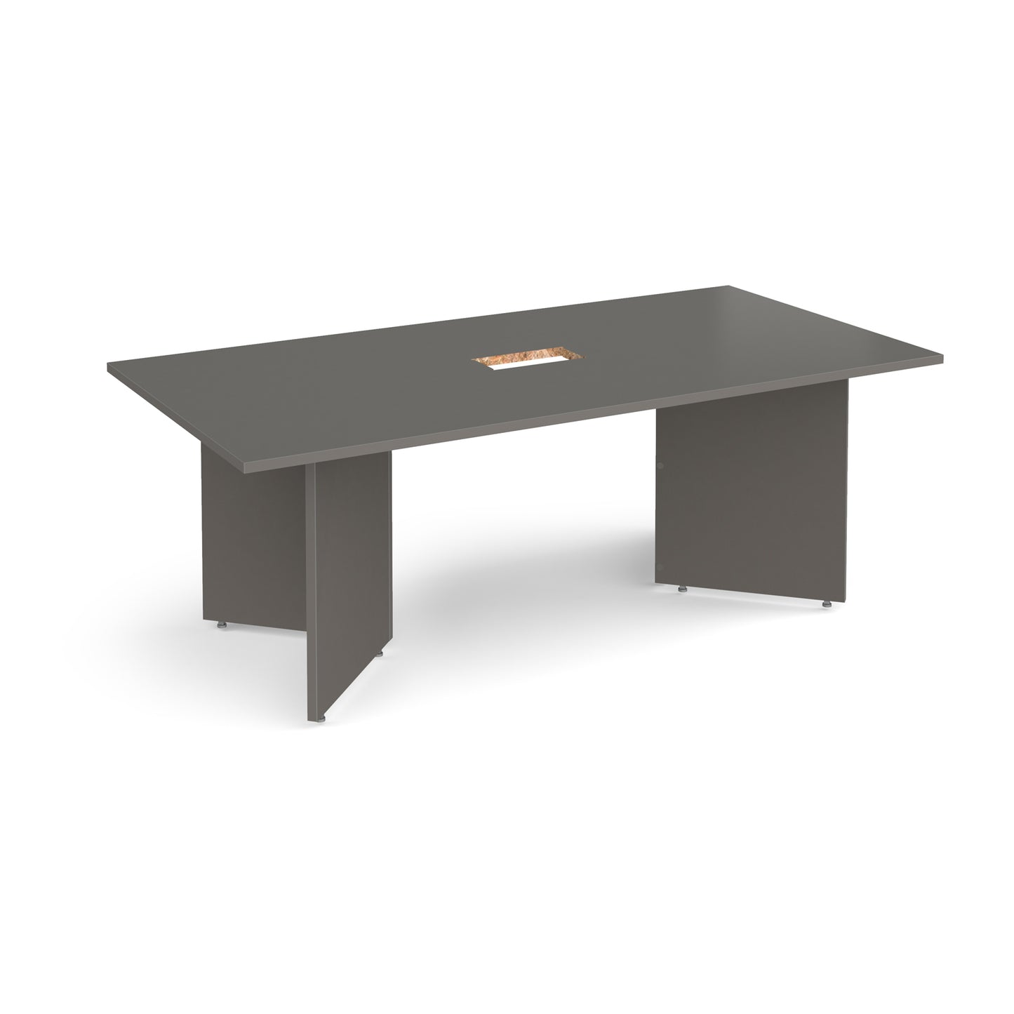 Arrow head rectangular power ready boardroom table - EB20-CO-OG