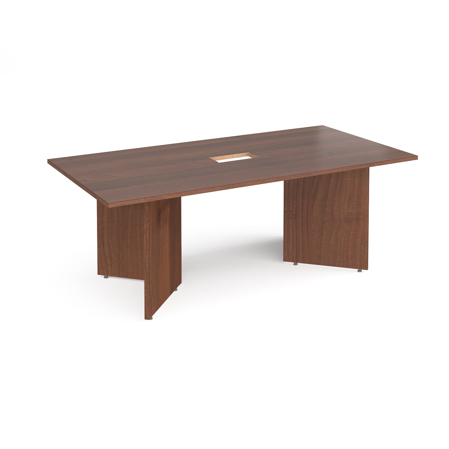Arrow head rectangular power ready boardroom table - EB20-CO-W