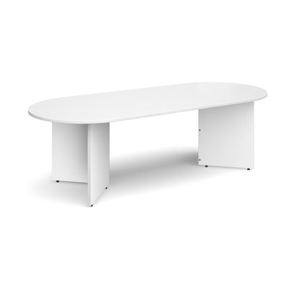 Arrow head leg radial end boardroom table - EB24WH