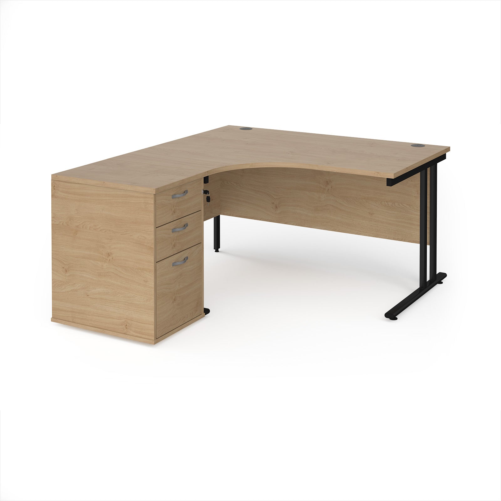 Maestro 25 left hand ergo desk with pedestal - EBK14LKO