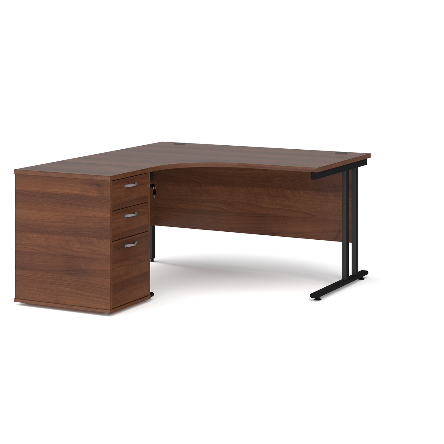 Maestro 25 left hand ergo desk with pedestal - EBK14LW