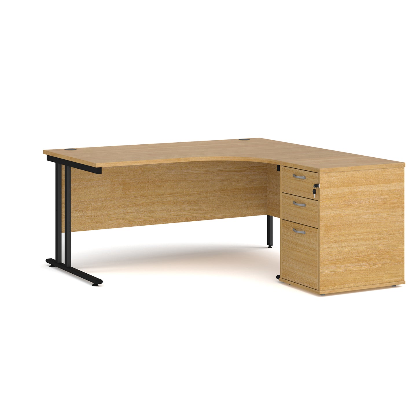 Maestro 25 right hand ergo desk with pedestal - EBK16RO