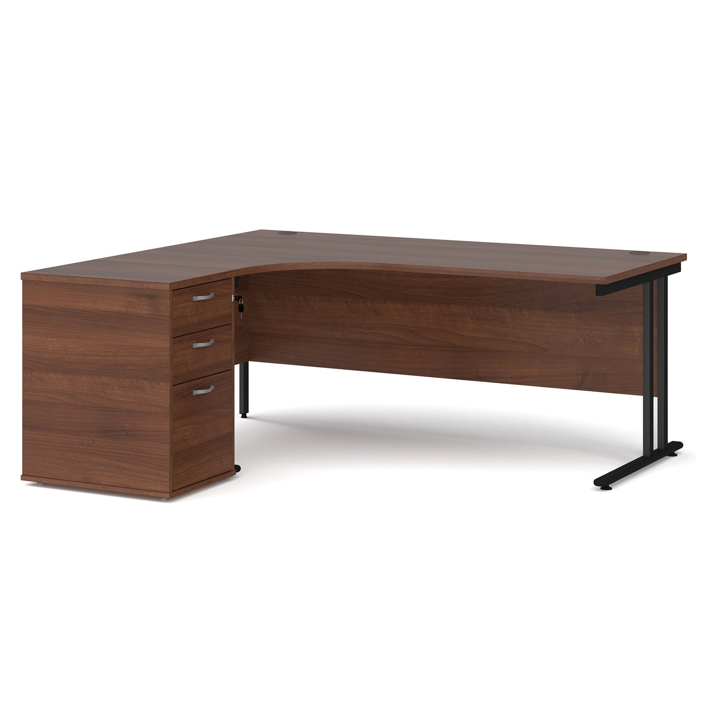 Maestro 25 left hand ergo desk with pedestal - EBK18LW