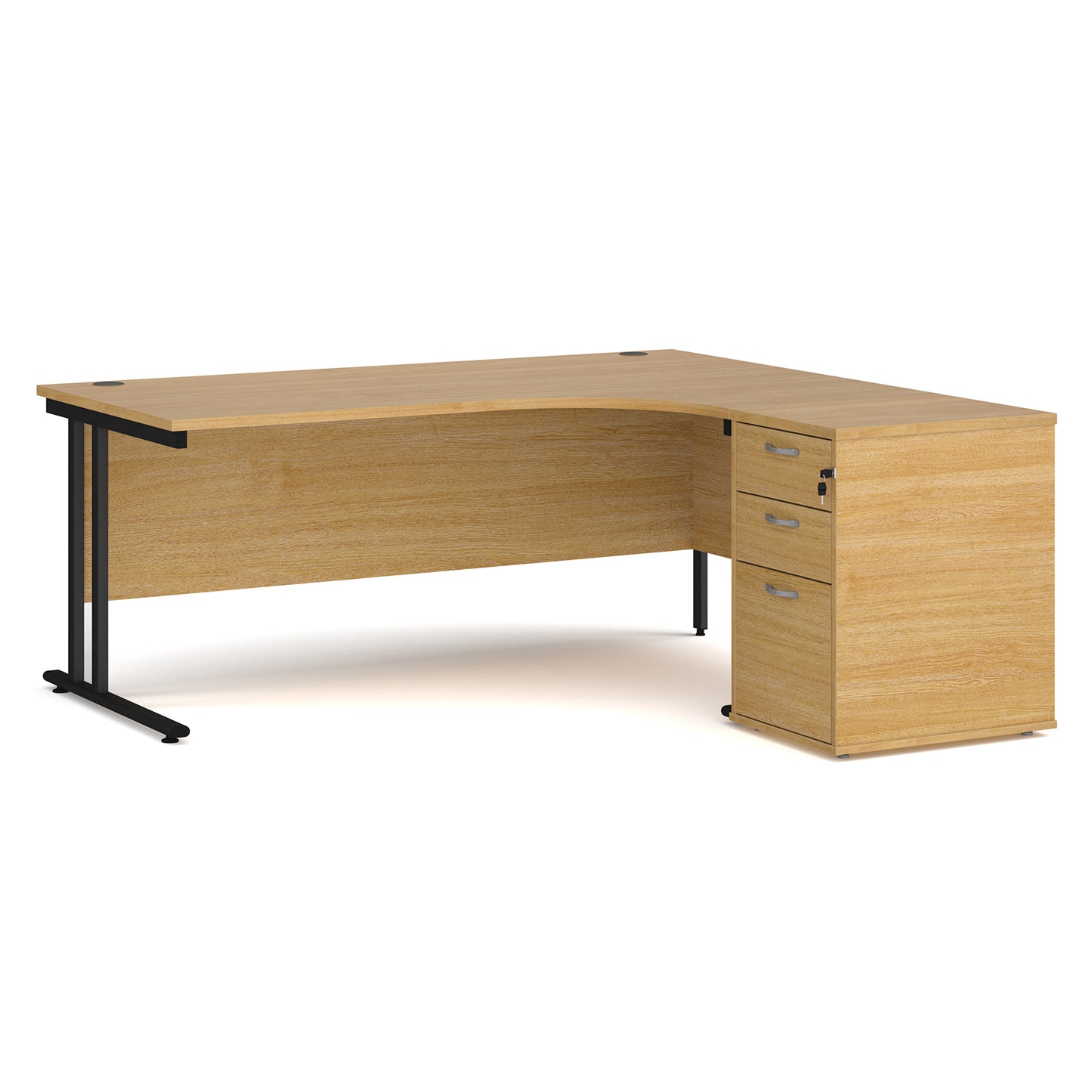Maestro 25 right hand ergo desk with pedestal - EBK18RO