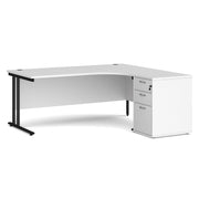 Maestro 25 right hand ergo desk with pedestal