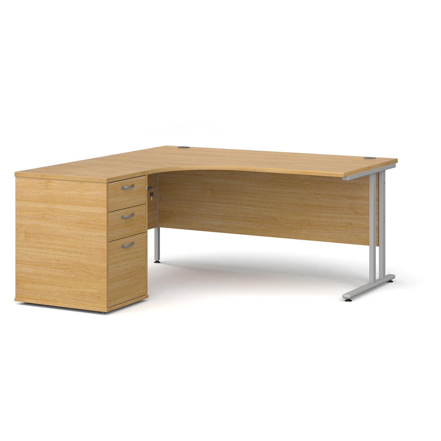 Maestro 25 left hand ergo desk with pedestal - EBS16LO