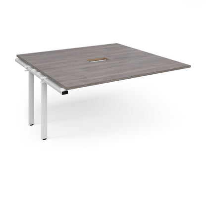 Adapt square power ready add-on boardroom table - EBT1616-AB-CO-WH-GO