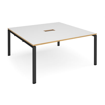 Adapt square power ready boardroom table - EBT1616-CO-K-WO