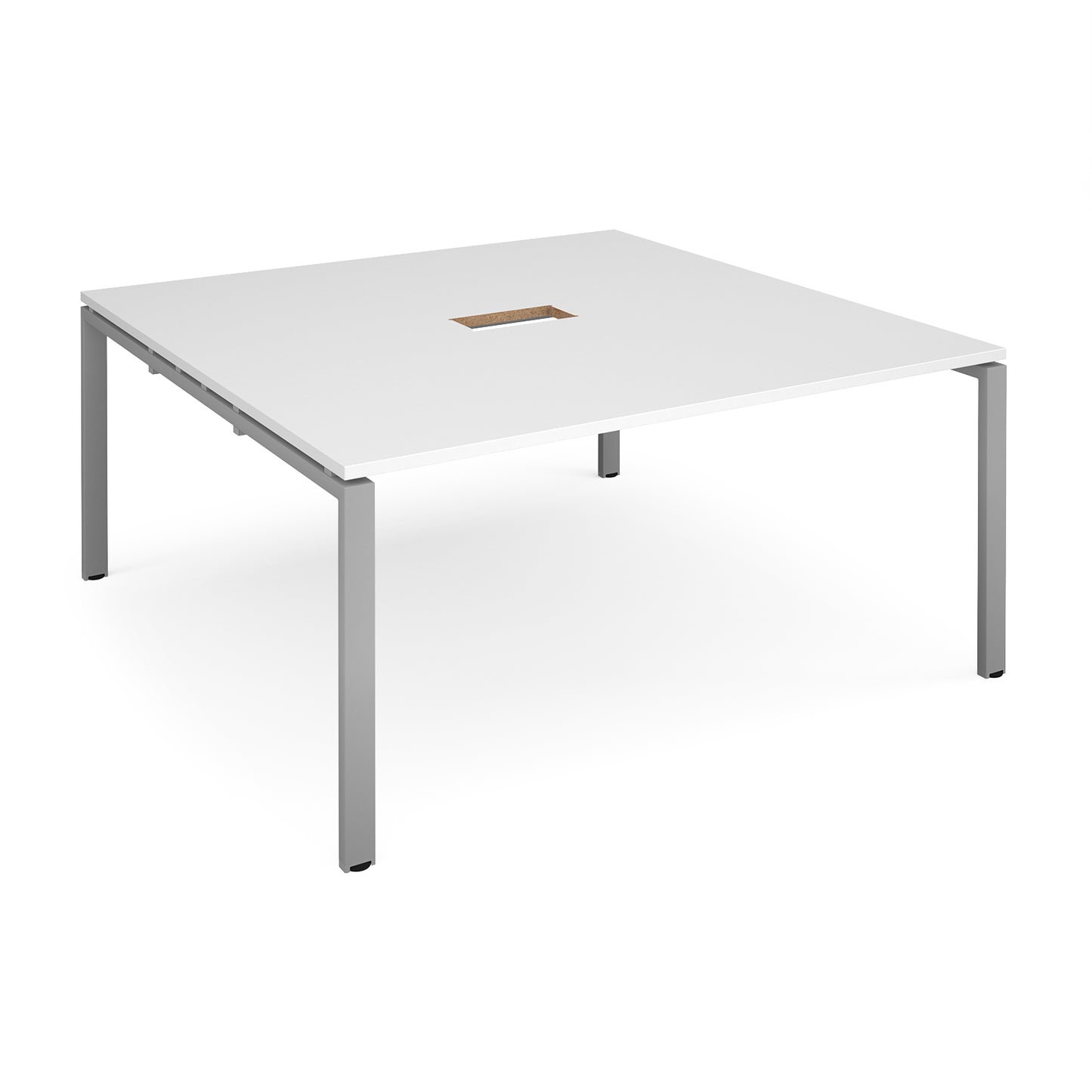 Adapt square power ready boardroom table - EBT1616-CO-S-WH
