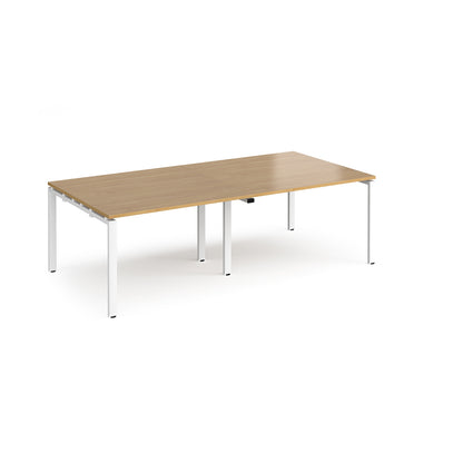 Adapt rectangular boardroom table - EBT2412-WH-O