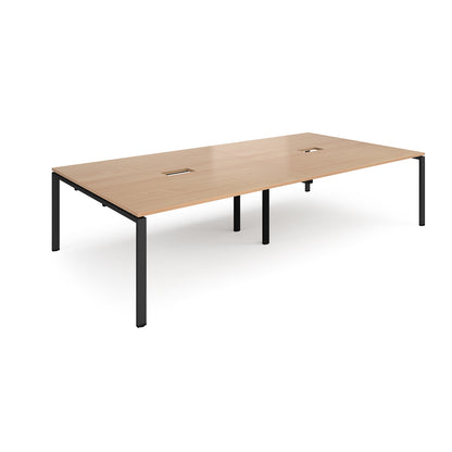 Adapt rectangular power ready boardroom table - EBT3216-CO-K-B